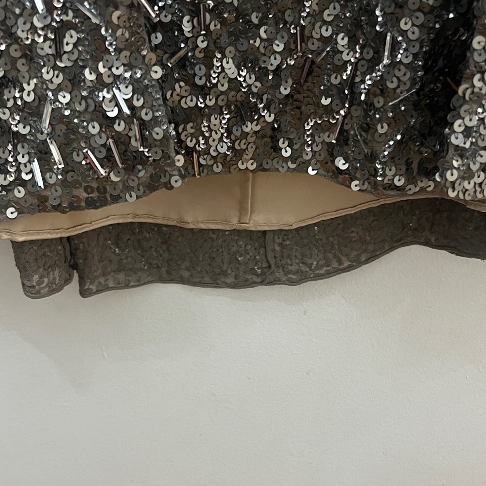 Adrianna Papell strapless sequin A-Line dress - Picture 8 of 12